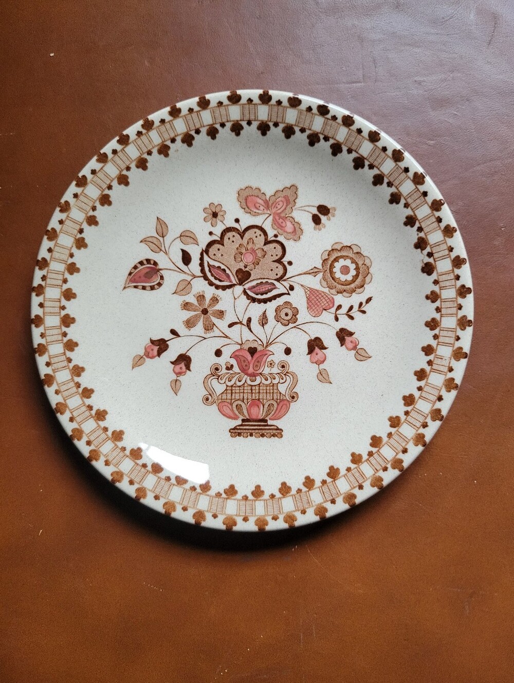 Vintage Johnson Brothers Jamestown Brown Bread Butter Plate 6 3/8" Old Granite